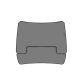 Top view of Loctek 36" wide Sit-Stand Desktop Converter - LXR36
