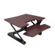 Loctek 30" wide Sit-Stand Desktop Converter in mahogany color