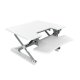 Loctek 30" wide Sit-Stand Desktop Converter in white color