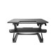 Front view of Loctek 30" wide Sit-Stand Desktop Converter - LXR30