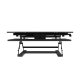Front view of Loctek 36" wide Sit-Stand Desktop Riser with Keyboard Tray - PLE36