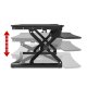 Loctek 36" wide Sit-Stand Desktop Converter with height adjustment