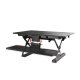 Loctek 36" wide Sit-Stand Desktop Riser with Keyboard Tray with quick release
