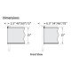 Workrite 945-39 or 945-51 or 945-63 Fabric Modesty Screen