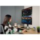 Ergotech Dual Monitor Vertical Desk Stand in application