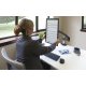 Ergotech FDM-PC-S01 Freedom Single Arm in portrait view
