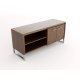 Advent Credenza - Open Shelves - Door with Shelevs