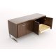 Advent Credenza - File Drawer - Door with Pullout Tray - Open