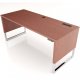 Workrite ADV-7230 Advent Desk - Mahogany laminate color with mid position