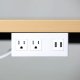 Below Desk Power Supply - Workrite ACC-PWR-2P2U-BDM-W