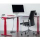 Manages cables between worksurface and power location