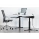 Manages cables between worksurface and power location