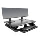 Expansive upper display surface