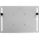 Back view of 8510 Laptop Tray in silver color