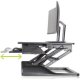 Retractable lower work surface