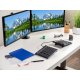 Kinesis KB800PB-BT Freestyle2 Blue Ergonomic Wireless Keyboard for PC
