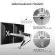 Loctek D7D Gas Spring Dual Monitor Arm Desktop Mount