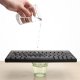 The keyboard's spill resistant design helps to prevent fluids from staying inside.