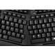 Split Key Design - Encourages natural position of hands, wrists and forearms for maximum comfort.