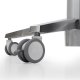 High-quality, smooth-rolling dual-casters easily move across carpets, flooring and thresholds