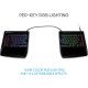 Freestyle Ergonomic RGB Split Mechanical Gaming Keyboard - EDK-RGBM