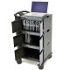 Ergotron 24-239-085 Tablet or iPad Management Cart with Individual Status Indicators (ISI), Three Modules, 48 Tablet capacity (Black)