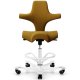 Flokk 8106 Hag Capisco Classic Saddle Seat with white Footring