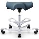 Flokk 8105 Hag Capisco Classic Saddle Seat with silver footring