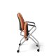 Folded Up - Office Master PT70N Guest Chair with silver frame