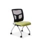 OM YS71N YES Series Chair with Silver Powdercoated Frame