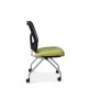 Sise View of OM YS71N YES Series Chair with Silver Powdercoated Frame