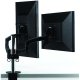 Chief K2C200B KONTOUR Column Desk Clamp Mount for Dual Monitors
