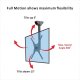 Loctek CM1 Adjustable Tilting Wall Ceiling TV Mount (26"-55")