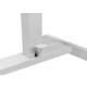 Effortlessly adjust your workstation to the desired height with the integrated foot pedal