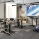 Flexispot MT3-E Height Adjustable Sit-Stand Mobile Desk (white)