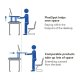 Flexispot M7L AlcoveRiser Standing Desk Converter - 42"