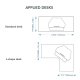 Flexispot M7C Corner AlcoveRiser Standing Desk Converter - 36"