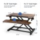 Flexispot M7-E AlcoveRiser Standing Desk Converter 