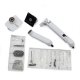 Includes arm, extension, HD pivot, desk clamp, grommet mount, mounting hardware