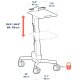 Ergotron Laptop Cart 24-205-214 Height Adjustable Neo-Flex 