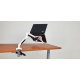 White Laptop Arm with 2 USB Ports - Height and Depth Adjustable - EDL-W