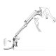 White Laptop Arm with 2 USB Ports - Height and Depth Adjustable - EDL-W