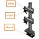 Location of Tilter, VESA plate & Mount