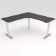 Workrite Sentinel Corner 3-Stage, 3-Leg Electric Sit Stand Desk