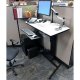 Ergotron 24-219-200 WorkFit-D Sit-Stand Desk with Desk Mount Arm, Keyboard Arm, CPU Holder (sold separately)