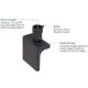 Premier PSD-S Ceiling Mount Single Display Adapter with 1.5" Swivel Coupler