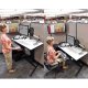 Ergotron 24-219-200 WorkFit-D Sit-Stand Desk with Desk Mount Arm, Keyboard Arm, Tablet Cradle (sold separately)