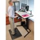 Ergotron 24-219-200 WorkFit-D Sit-Stand Desk with Desk Mount Arm, Keyboard Arm, Floor Mat, Tablet Cradle (sold separately)