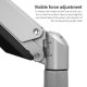 Loctek D7L Heavy Duty Full Motion Gas Spring Single Monitor Desk Mount