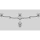 CONF-ST303 Side by Side Triple Monitor Arm